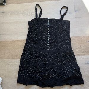 GAP Black Polka Dot Mini Dress